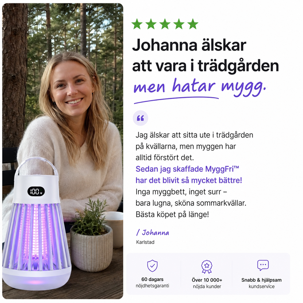 Sveriges populäraste myggfälla 2025